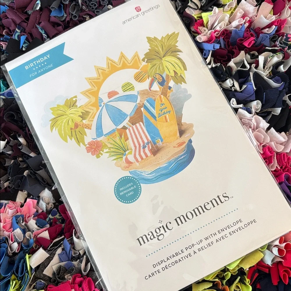 🆕American Greetings Magic Moments Summery Pop Up Birthday Card